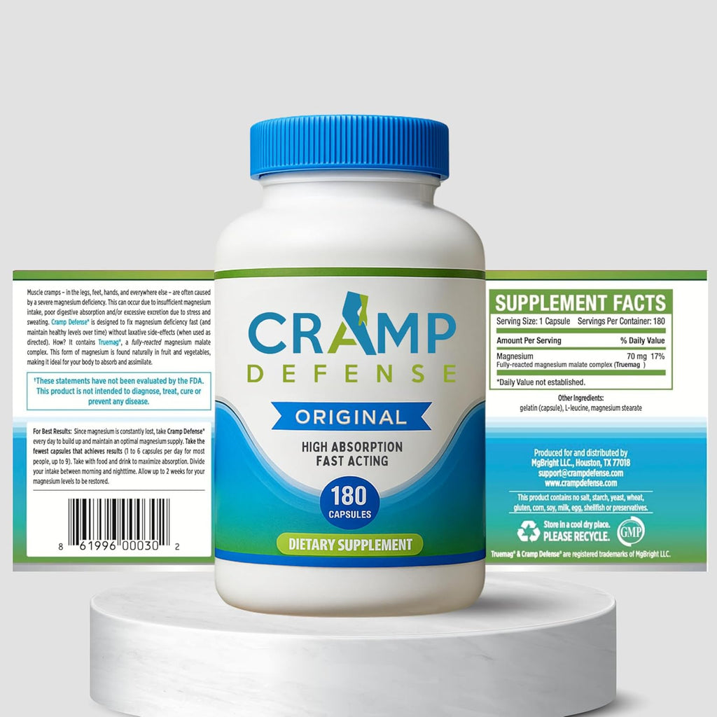 Cramp Defense Original  Magnesium capsules | 540-Capsule Reserve Pack