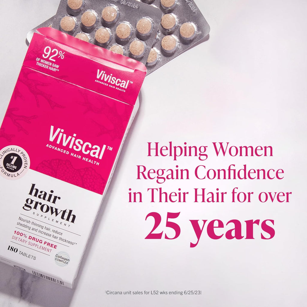Viviscal Advanced Hair Health |HAIR Growth Supplement| 180 Tablets