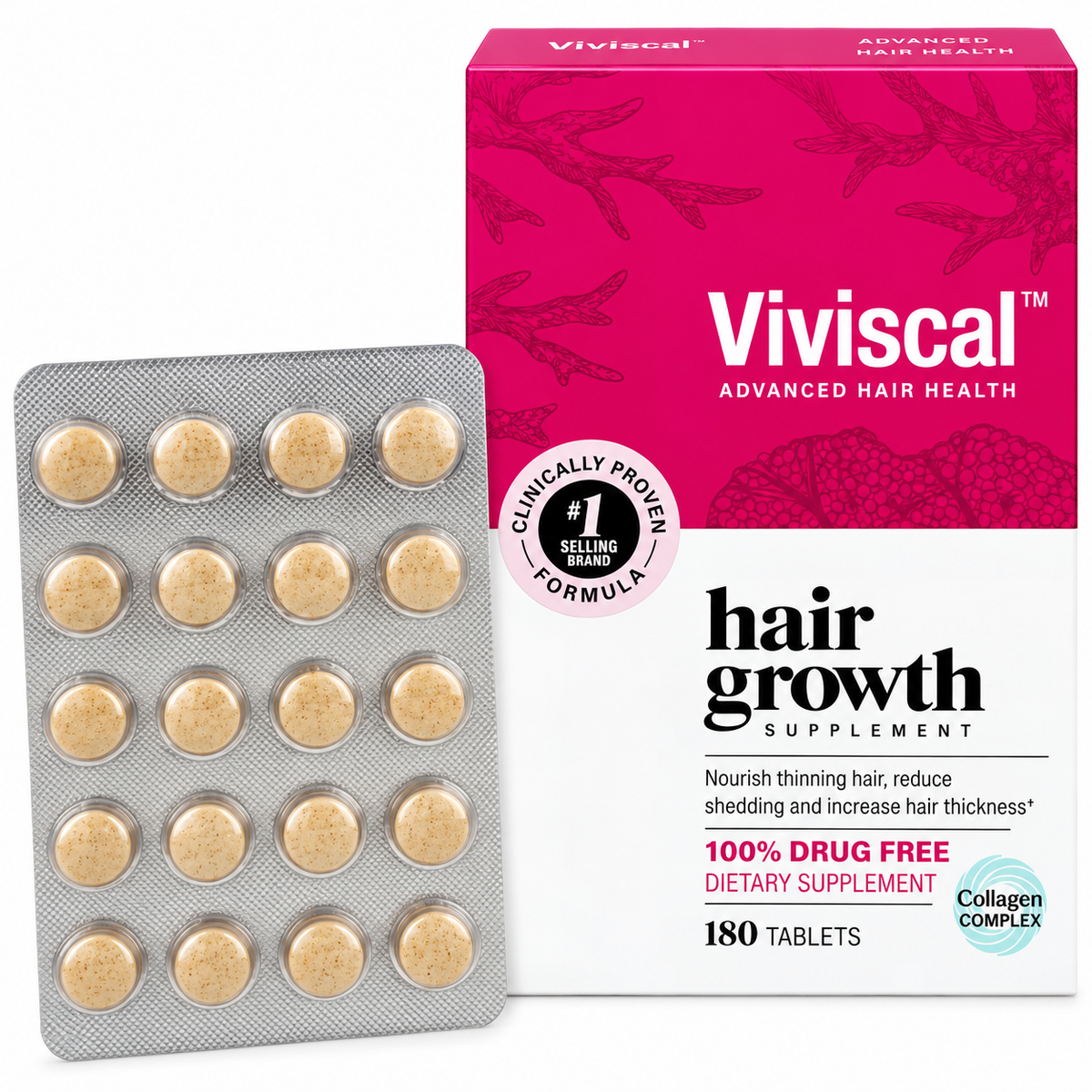Viviscal Advanced hair health |Hair growth supplement |180 tablets