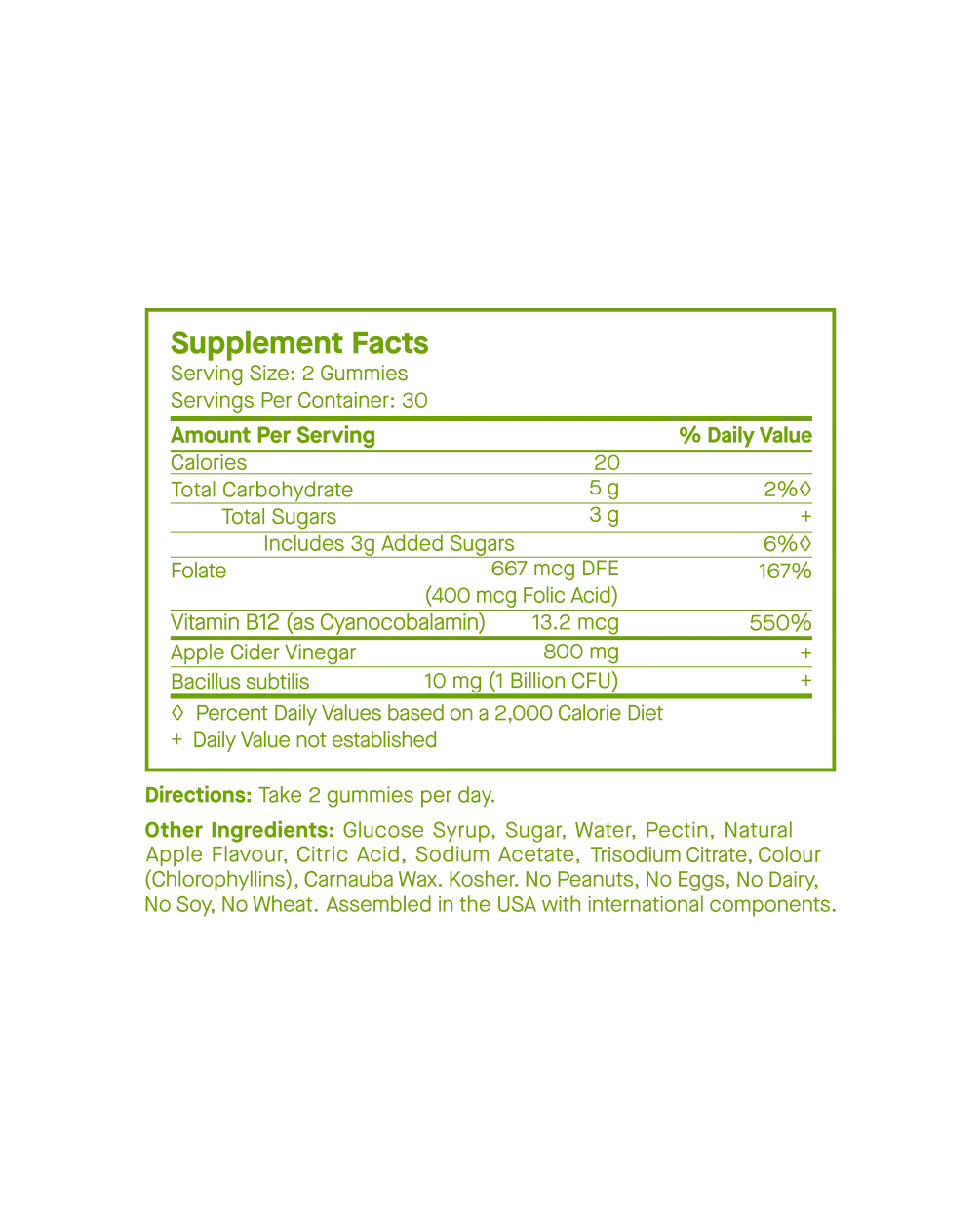 SpoiledChild J29 Apple Cider Vinegar + Probiotics Nutraceutical Gummies — 60 Count