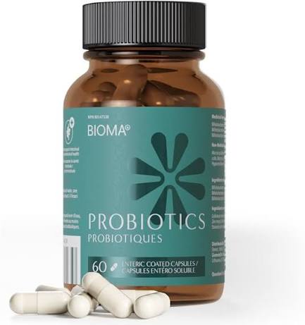 BIOMA Probiotics Dietary Supplement – 60 Vegan Capsules, 30-Day Supply