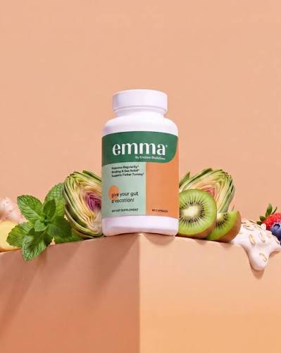 Emma Gut Health Dietary supplement for daily Digestive Wellness 60 capsules