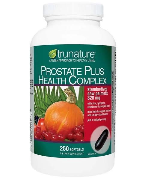 TruNature Prostate Plus Health Complex - 250 Softgels (1 Bottle)