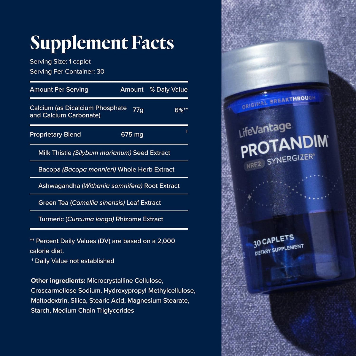 LifeVantage Protandim NRF2 Synergizer Daily Wellness Supplement - 30 Tablets